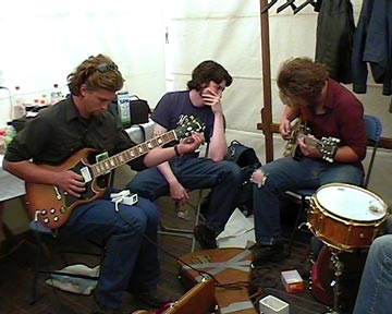 Backstage at the Cactus Festival, July 8, 2000